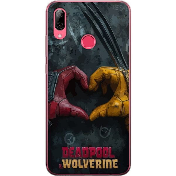 Huawei Y7 (2019) Läpinäkyvä kuori Wolverine Deadpool