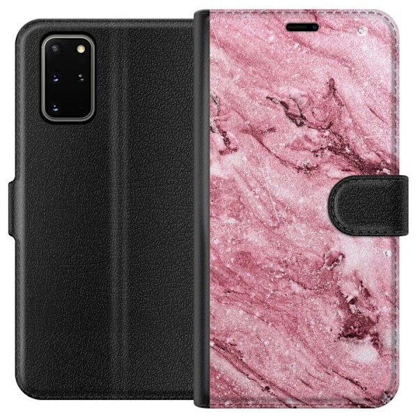 Samsung Galaxy S20+ Lompakkokotelo Glitteri Marmori