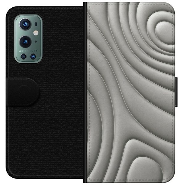 OnePlus 9 Pro Plånboksfodral Silver Waves