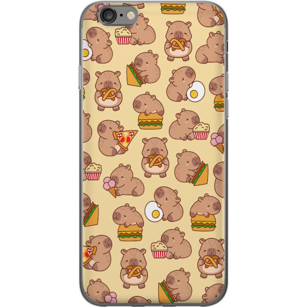 Apple iPhone 6 Läpinäkyvä kuori Kawaii capybara puhelinkotelo useilla söpöillä hahmoilla