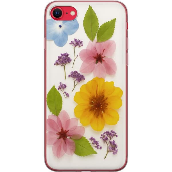 Kompatibelt Mobilskal till Apple iPhone SE (2022) Pressade blommor