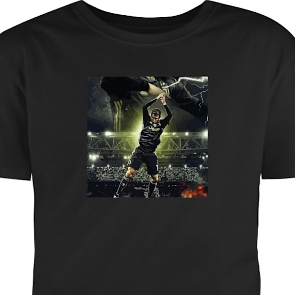 T-shirt til Voksen | Klassisk Voksen T-shirt Ronaldo sort XXL