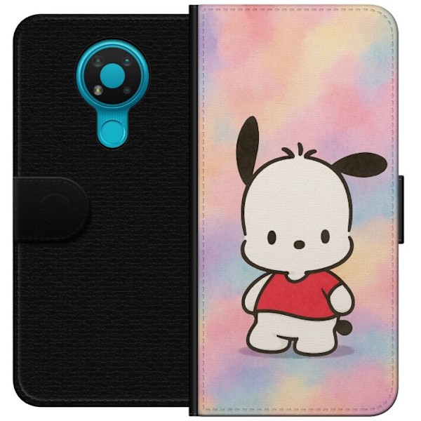 Nokia 3.4 Lompakkokotelo Kawaii Sanrio Pochacco