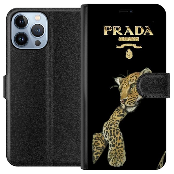 Apple iPhone 13 Pro Max Plånboksfodral Prada Leopard