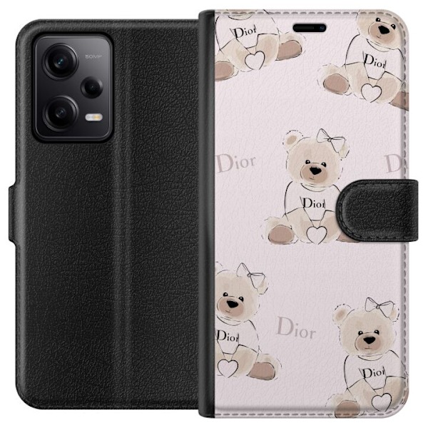 Xiaomi Redmi Note 12 Pro Tegnebogsetui Teddy Dior Vibes - luks