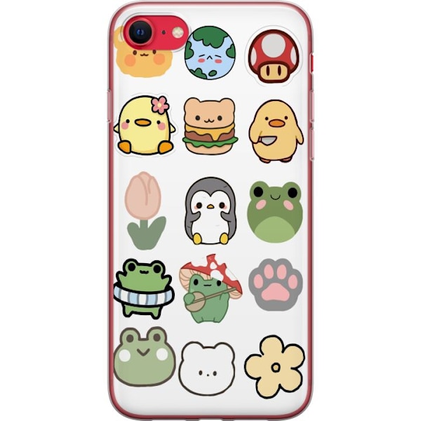 Apple iPhone 8 Genomskinligt Skal Kawaii Friends – söta fig