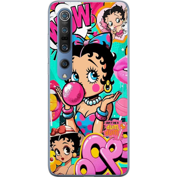 Xiaomi Mi 10 Pro 5G Gjennomsiktig deksel Betty Boop