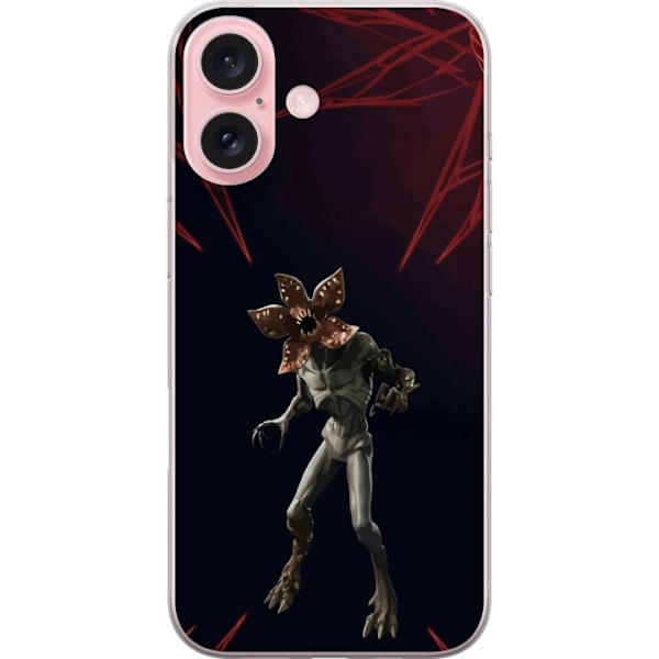 Apple iPhone 16 Gennemsigtig cover Fortnite - Demogorgon