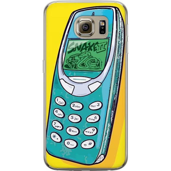 Samsung Galaxy S6 Genomskinligt Skal Nokia 3310, Snake 2