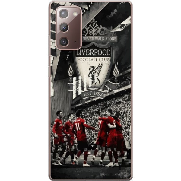 Samsung Galaxy Note20 Läpinäkyvä kuori Liverpool