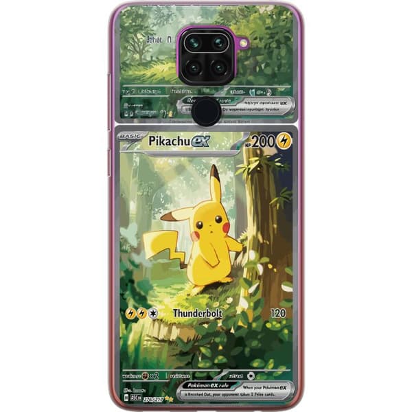 Kompatibel Mobilcover til Xiaomi Redmi Note 9 Pikachu grøn