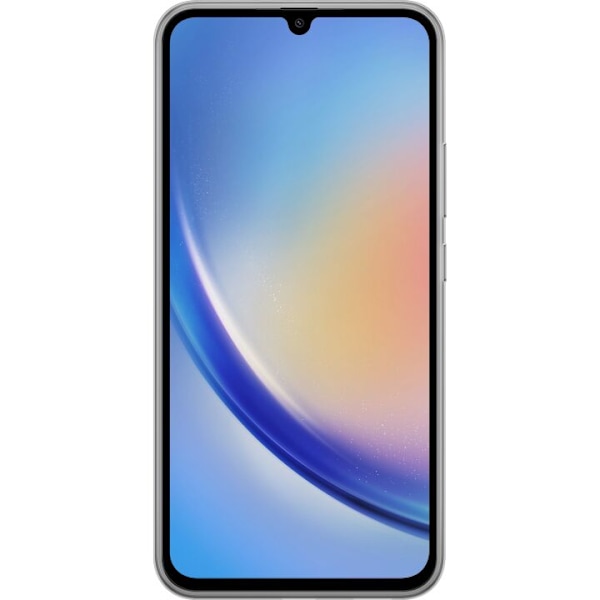 Samsung Galaxy A24 4G Läpinäkyvä kuori Hopea-aallot