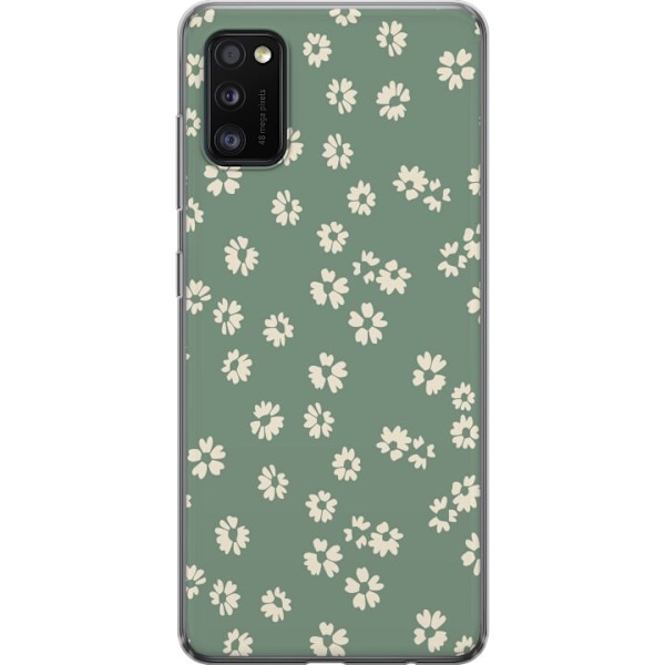 Samsung Galaxy A41 Gennemsigtig cover Blomsterdrøm - Farverigt Blomstermønster