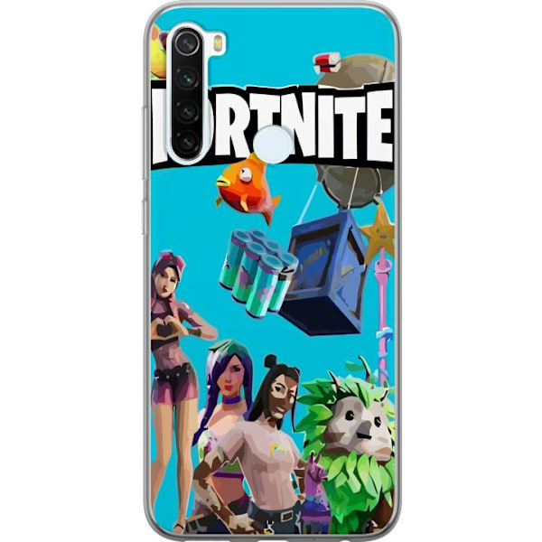 Xiaomi Redmi Note 8 Gennemsigtig cover Fortnite