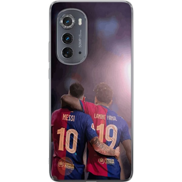 Motorola Edge (2022) Gennemsigtig cover Lamine Yamal VS Messi