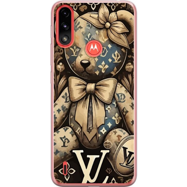 Motorola Moto E7 Power Läpinäkyvä kuori Teddy Vuitton