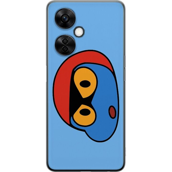 OnePlus Nord CE3 Läpinäkyvä kuori Bold Bot Head