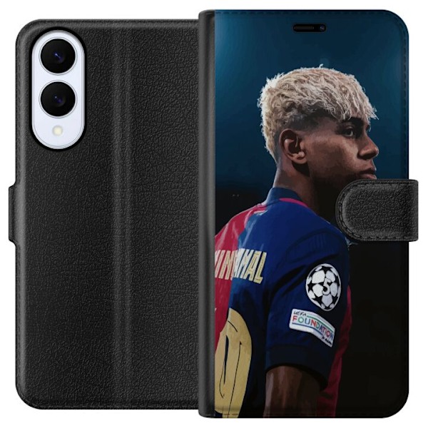 Samsung Galaxy S25 Edge Tegnebogsetui Lamine Yamal - Barcelonas Wunderkind i fokus