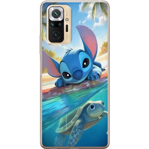 Xiaomi Redmi Note 10 Pro Läpinäkyvä kuori Stitch kilpikonna