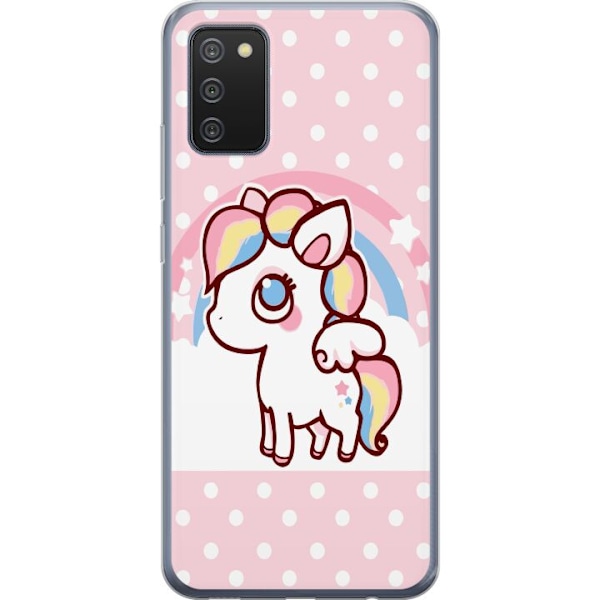 Samsung Galaxy A02s Genomskinligt Skal UNICORN