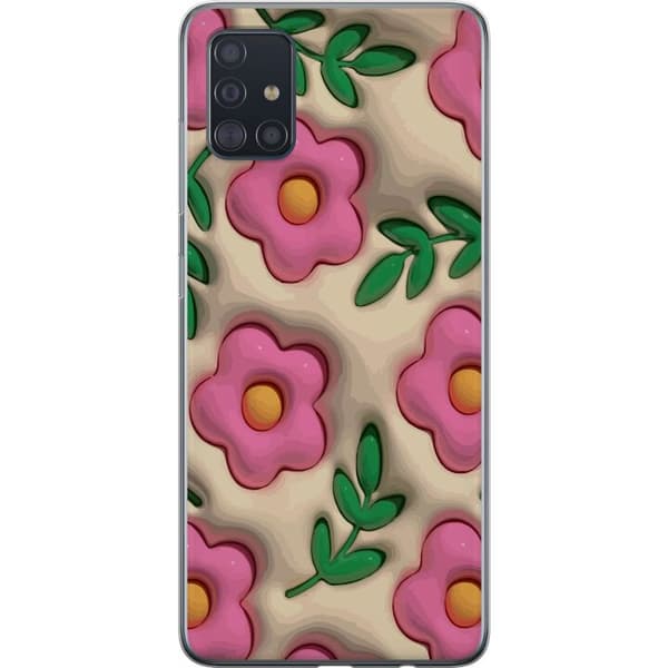 Kompatibel Mobilcover til Samsung Galaxy A51 Boblende Blomster