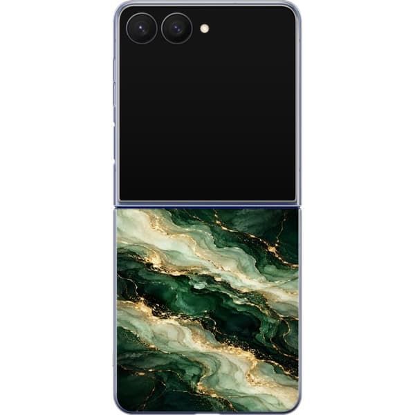 Kompatibelt Mobildeksel til Samsung Galaxy Z Flip7 Skogsagat grønn