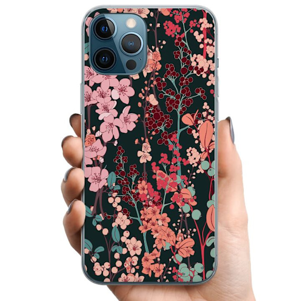 Apple iPhone 12 Pro Max TPU Mobilskal Herbaceous Retro