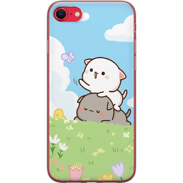 Apple iPhone 16e Gjennomsiktig deksel Kawaii Sommerfugl