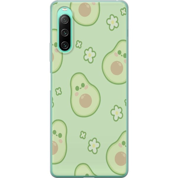 Sony Xperia 10 IV Gennemsigtig cover Avocado Sød