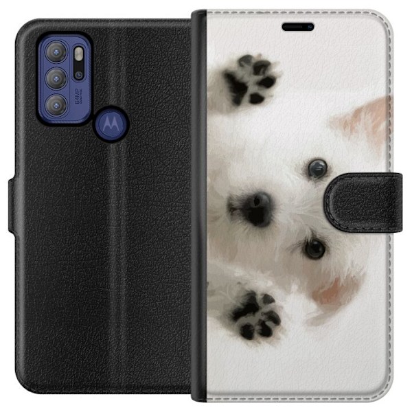 Motorola Moto G60S Plånboksfodral Hund