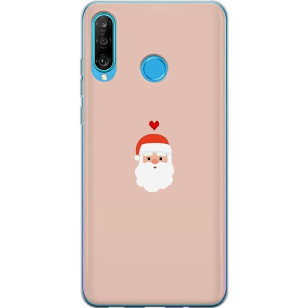 Huawei P30 lite Gjennomsiktig deksel Kjærlighet Tomte