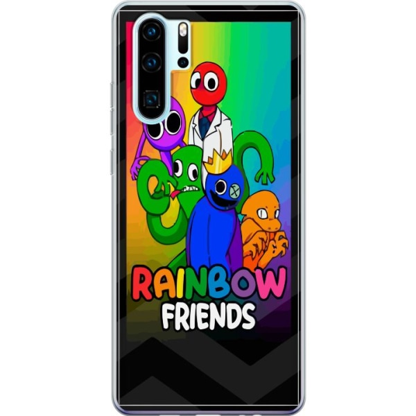Huawei P30 Pro Gennemsigtig cover Rainbow Venner