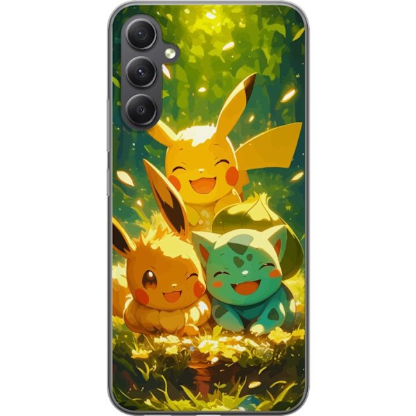Samsung Galaxy A16 5G Läpinäkyvä kuori Pixelmonster pelityy