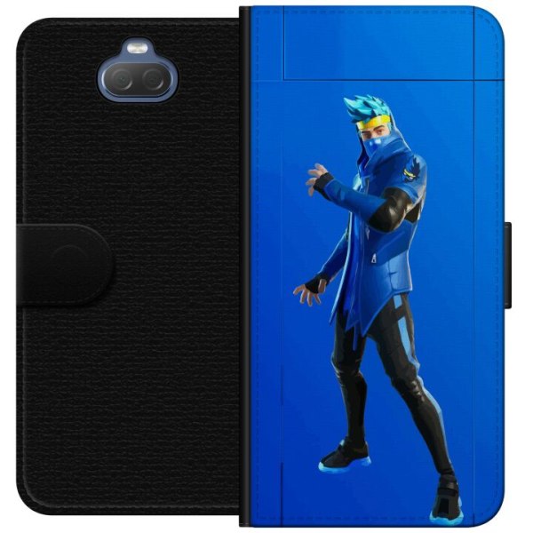 Sony Xperia 10 Plånboksfodral Fortnite - Ninja Blue
