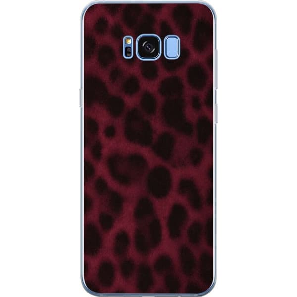 Kompatibelt Mobilskal till Samsung Galaxy S8 Vinröd leopard röd