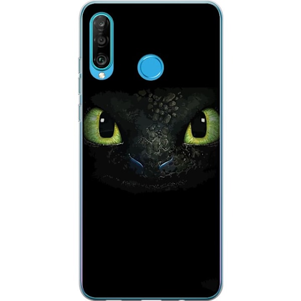 Huawei P30 lite Genomskinligt Skal How to Train Your Dragon (Draktränaren)