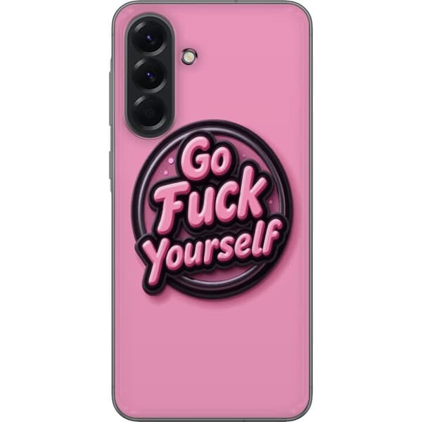 Kompatibelt Mobildeksel til Samsung Galaxy A56 Rosa 3D textposter