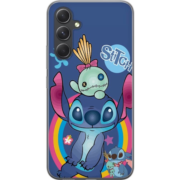 Samsung Galaxy A55 Läpinäkyvä kuori Stitch ja ystävä