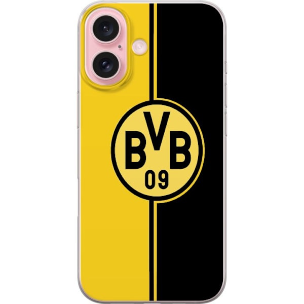 Apple iPhone 16 Läpinäkyvä kuori Borussia Dortmund