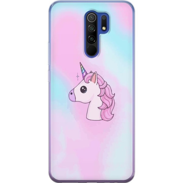 Xiaomi Redmi 9 Gennemsigtig cover Enhjørning