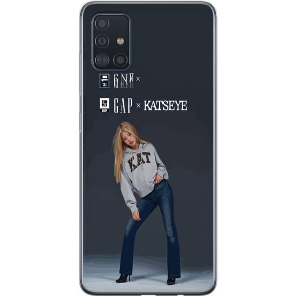 Kompatibel Mobilcover til Samsung Galaxy A51 KATSEYE blond modebild grå