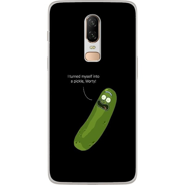 OnePlus 6 Gjennomsiktig deksel Pickle Rick