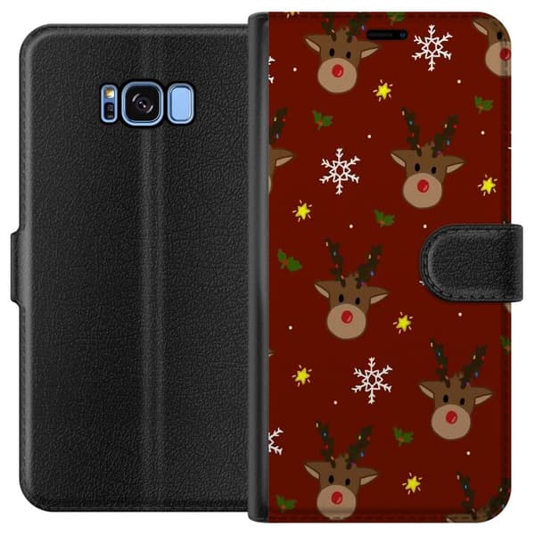 Kompatibelt Plånboksfodral till Samsung Galaxy S8 Christmas