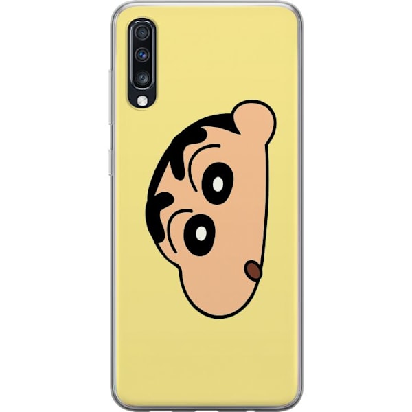 Samsung Galaxy A70 Gennemsigtig cover Peeking Shinchan
