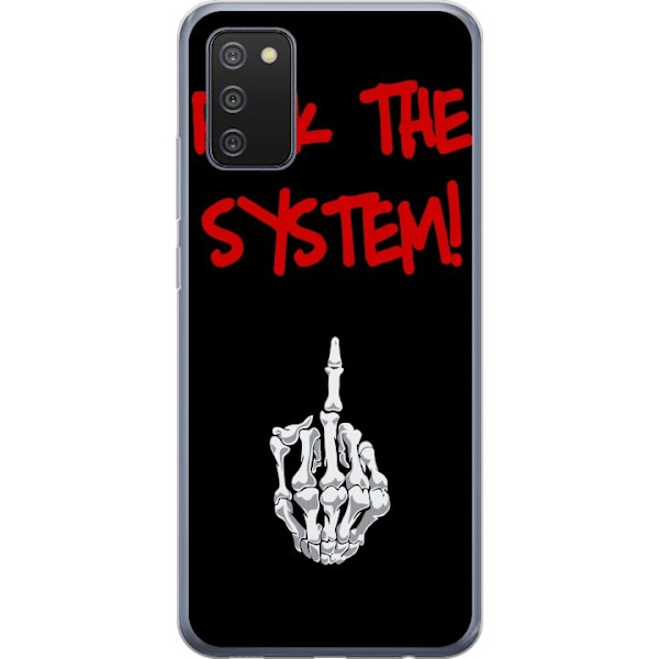 Samsung Galaxy A02s Genomskinligt Skal Fuck System