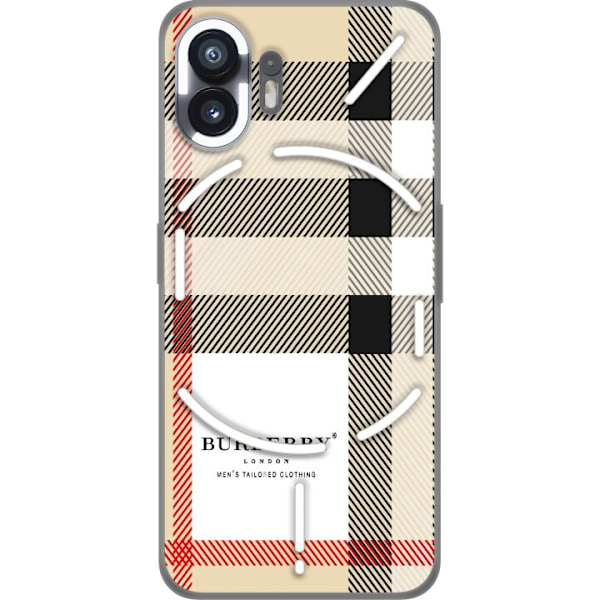 Nothing Phone (2) Gjennomsiktig deksel Burberry