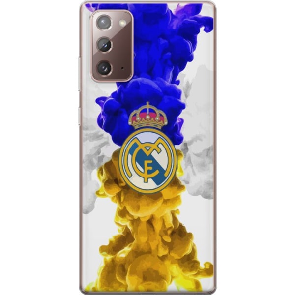 Samsung Galaxy Note20 Läpinäkyvä kuori Real Madrid Värit