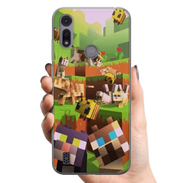 Motorola Moto E6i TPU Matkapuhelimen kuori MineCraft