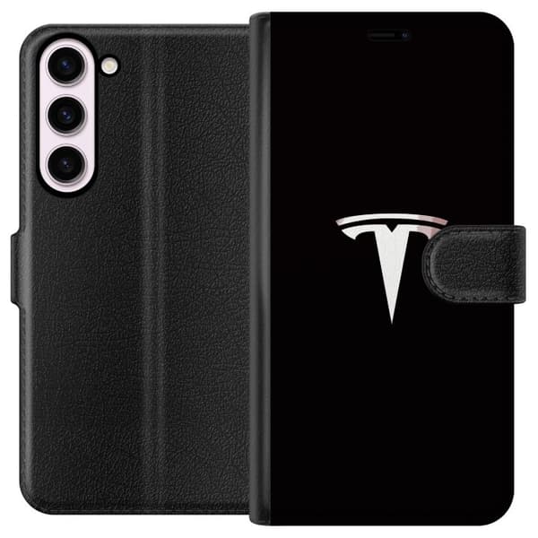 Kompatibelt Plånboksfodral till Samsung Galaxy S23+ Tesla
