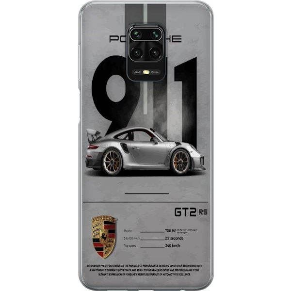 Xiaomi Redmi Note 9S Gennemsigtig cover Porsche 911